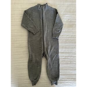 Polarn O. Pyret 12-18m Merino Wool Terry Romper